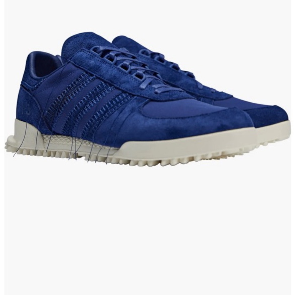 Brand new authentic Y3 marathon tr adidas sneakers blue white size 9.5 US men